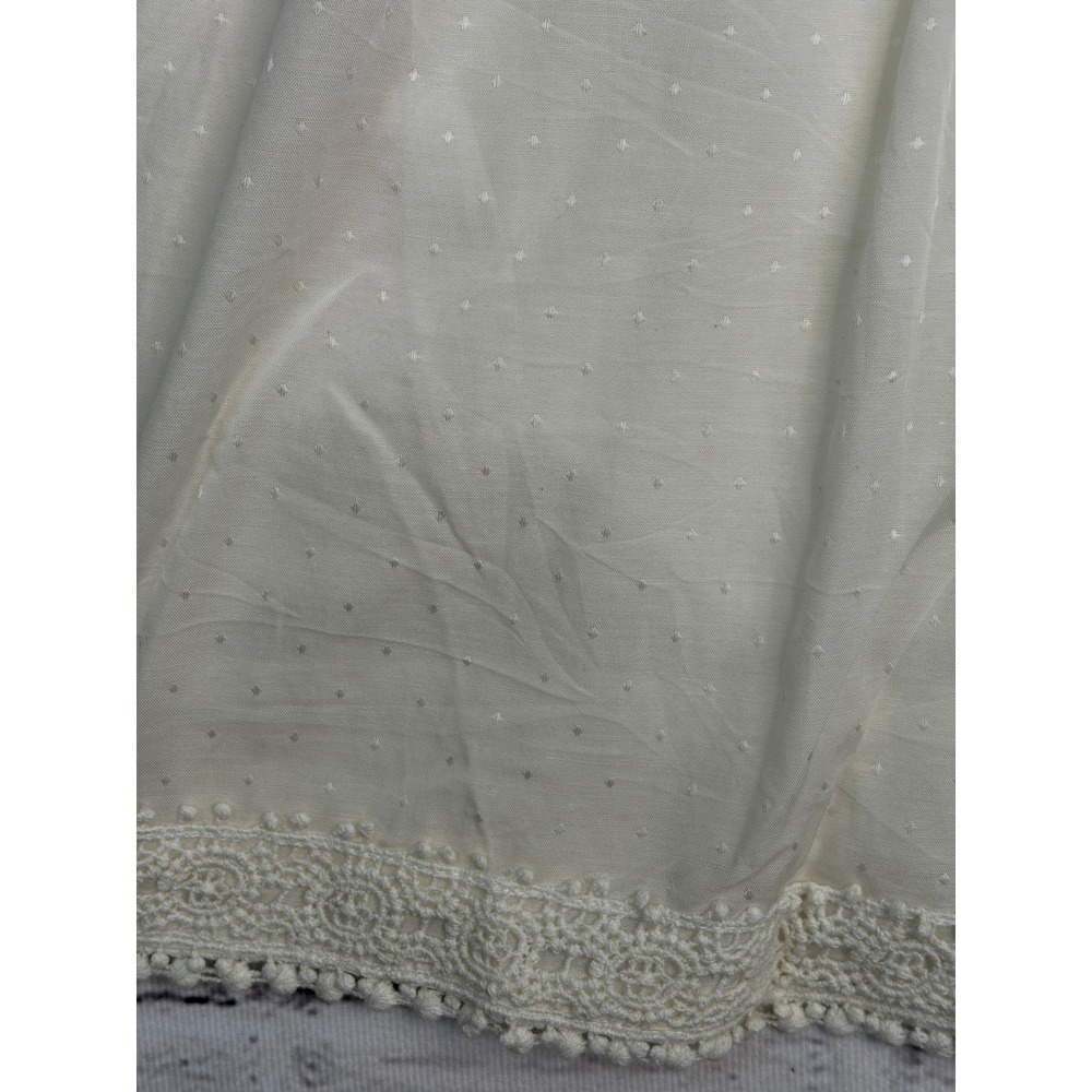 Matilda Jane Cream Swiss Dot Lace Tiered Midi Dress Womens 6 NWT Cottagecore - Picture 10 of 14